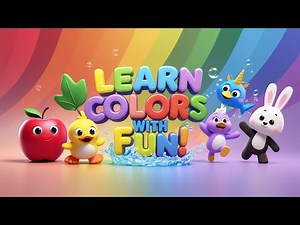 Learn Colors with Fun | Color Names for Kids with Cute Cartoon Objects