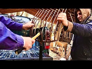 Putting a new handle in an antique silage fork ( I BROKE IT! )