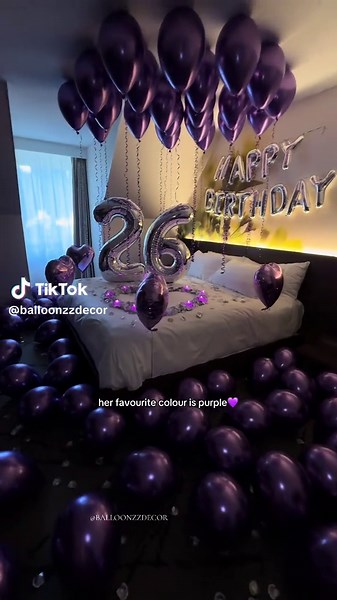Purple Room Decor Ideas for Birthday Celebrations