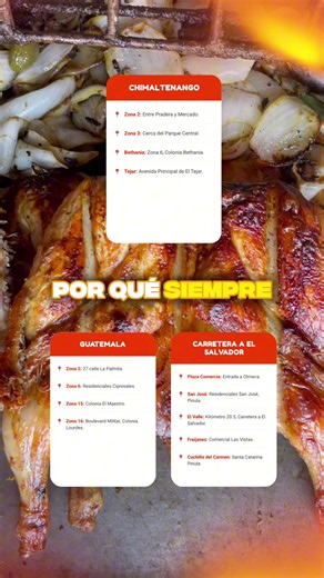 ¡Ese aroma inconfundible que te abre el apetito desde el primer segundo! 🤤 En Chicken Run, cada porción está pensada para que disfrutes de un sabor crujiente y auténtico en cada bocado. Visítanos en nuestras ubicaciones de Guatemala, Chimaltenango o Carretera al Salvador y descubre por qué siempre dan ganas de volver. 📲 Pide el tuyo llamando al 3644-8850 o al 5693-8859. #AromaInigualable #SaborAutentico #PolloAsado #Chimaltenango #CarreteraAlSalvador