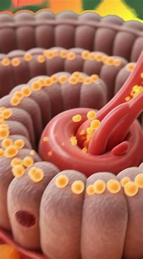 Inside Your Gut: 3D Animation of Carrot Digestion & Parasite Worms