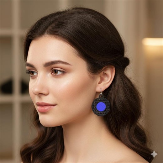 FSL Button Earring Machine Embroidery Design, Free Standing Lace Jewelry,instant Download - Etsy UK