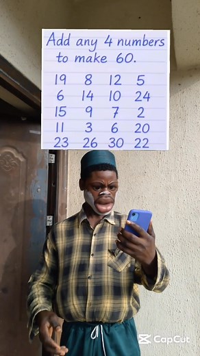 1.3K views · 70 reactions | Add any 4 numbers to make 60 #fypシ #reelschallengereelschallenge | Real Patoski | Facebook