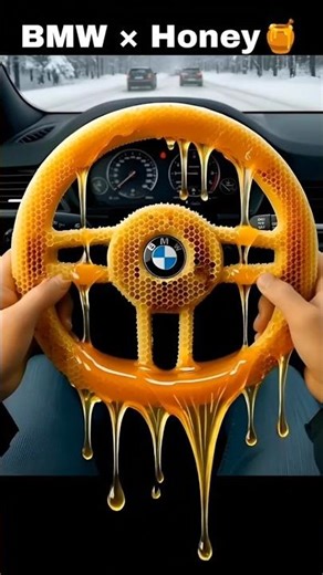 BMW Steering Wheel ASMR – BMW Honey Crush Sounds | So Satisfying! 🚗🍯