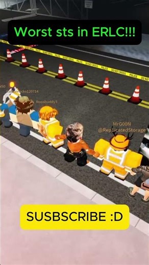 Worst STS in ERLC!!💀 #roblox #trolling #shorts #erlc