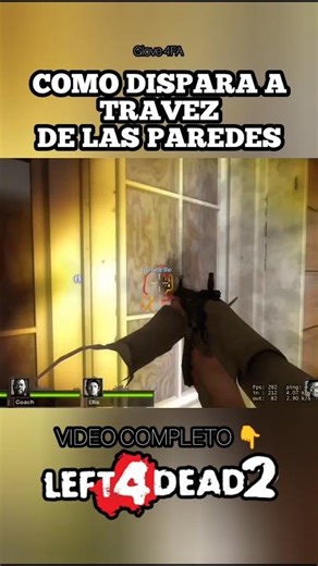 COMO DISPARAR a través de las PAREDES! #left4dead2 #l4d2versus #l4d #trucos #consejos #shorts