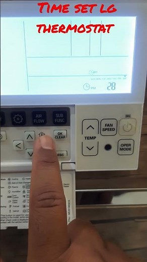 time set lg thermostat