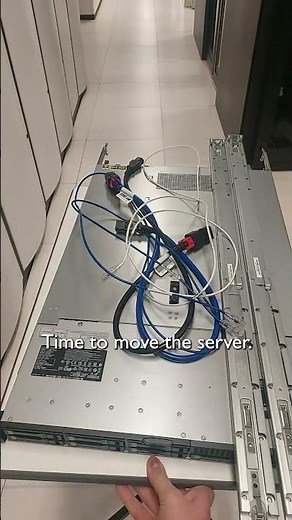 Moving a server #datacenter #foryou #moving #shorts