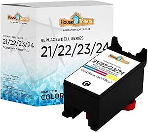 Houseoftoners Remanufactured Dell Series 21 Ink Cartridge, High Yield Dell Series 21 Compatible with P513 P513w P713 P713w V313 V313w V515 V515w V715 V715w - 1-Pack (Color)