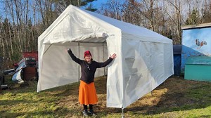 9.8K views · 210 reactions | VEVOR Upgraded Large Carport, 10x20ft https://amzn.to/3QBN2I8 Side Wall Kit for Domain Carport https://www.amazon.com/gp/product/B0032UY0CO/ref=ppx_yo_dt_b_search_asin_title?ie=UTF8&psc=1 | RedneckComputerGeek | Facebook
