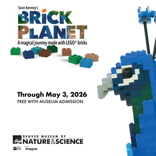 Explore “Brick Planet: A magical journey made with LEGO® bricks” — giant LEGO® animals, bright habitats and fun for all ages! | Denver Museum of Nature & Science
