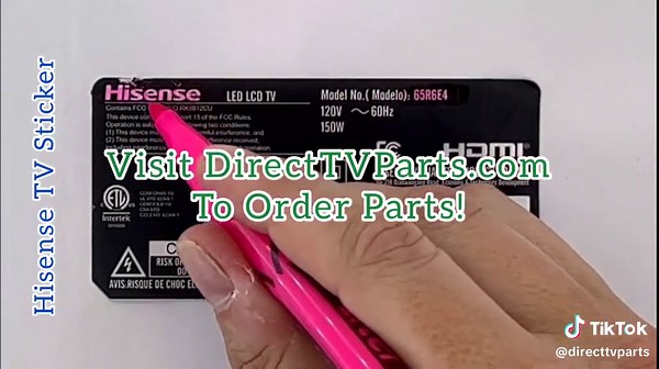 How To Locate Your Hisense TV Brand, Model, and Version Sticker #tvparts #tvrepair #repairservice