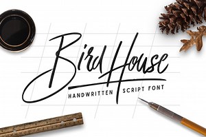 Bird House Script, a Script Font by Angga Mahardika