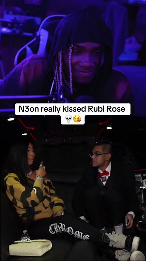 N3on Kisses Rubi Rose on the Cheek - Reaction Video
