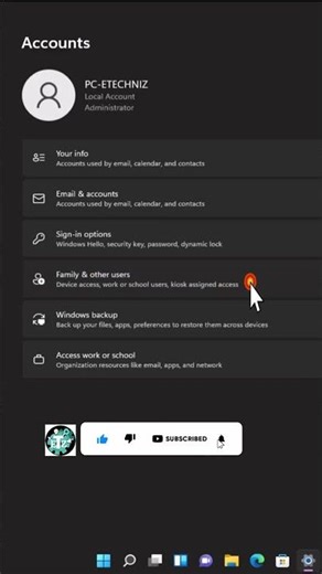 Remove Microsoft Account in Windows 11