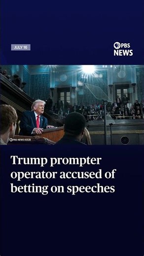 Trump teleprompter operator accused of betting on speeches