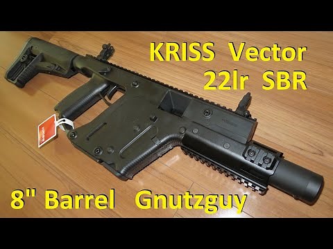 Worth buying? Review KRISS Vector 22lr SBR 8" barrel.