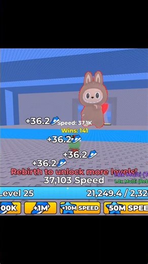 Roblox Speed Simulator ⚡ Grinding to Stage 5 FAST! | Insane Speed Boost #Shorts