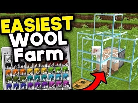 Easiest Wool Farm Minecraft Bedrock 1.21