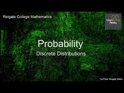Y1 A Level Statistics - Discrete Probability Distributions