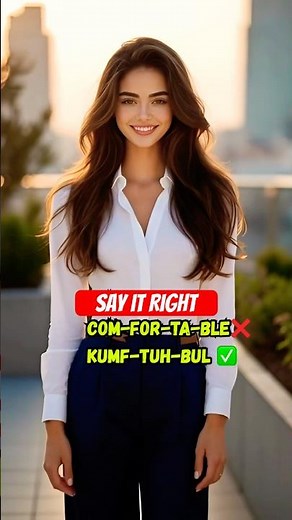 Correct Pronunciation of Comfortable 🔊