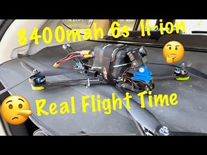iFlight Nazgul XL 10 V6 8400mah 6s Li-ion True Flight Time | No Fish 🐠 Tales 1835gr AUW