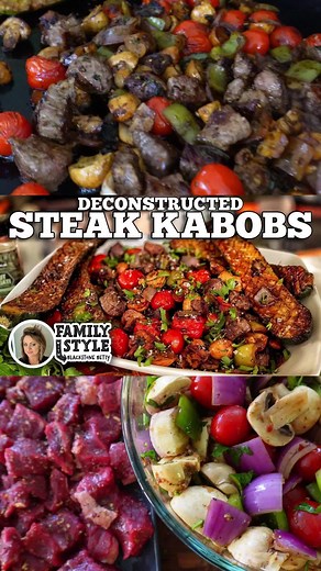 Quick and Easy Deconstructed Steak and Veggie Kabobs Recipe by Blackstone Betty