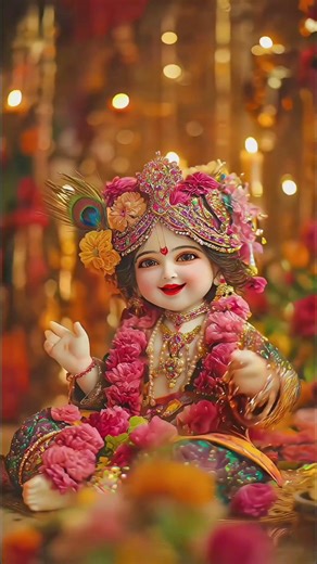 Laddu Gopal 💛🙏 Makhan Chor 😍🧈#krishna #kanhaji #shorts