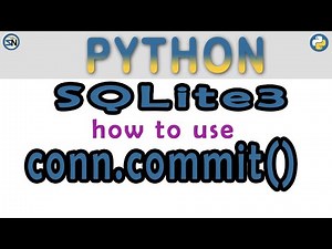 How often to use the SQLite3 Commit statement using Python.