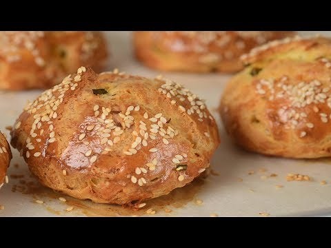 Gougères (French Cheese Puffs) Recipe Demonstration - Joyofbaking.com