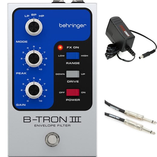 Behringer B-Tron III Envelope Filter Pedal with Power Supply and Cable