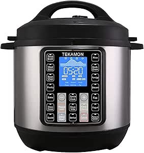 TEKAMON 11-in-1 Electric Pressure Cooker 6.5 Quart, Rice Cooker, Slow Cooker, Egg Cooker, Yogurt Maker, Sauté, Steamer, Stockpot, Sous Vide Cooker, Warmer and More with Deluxe Accessory Set