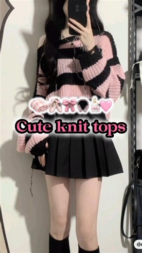 Cute & pretty knit tops 🧸🍦💕 #fashionideas #outfitideas #knitting #knitted #tops #womenfashion