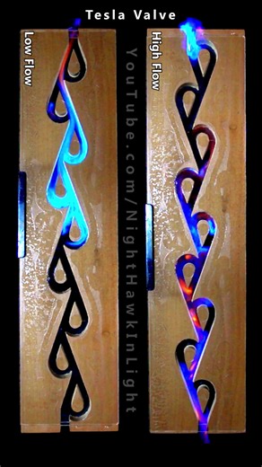 1.2M views · 3.4K reactions | How Fire Travels through a Tesla Valve | Nighthawkinlight Projects | Facebook