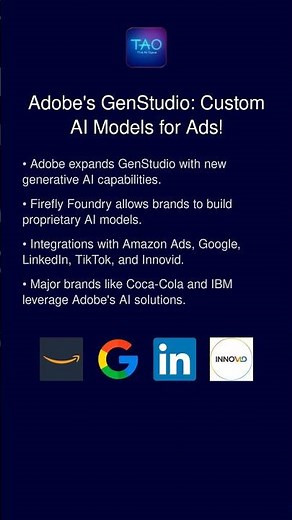 Adobe's GenStudio: Custom AI Models for Ads!