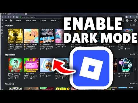 How To Enable Dark Mode In Roblox PC