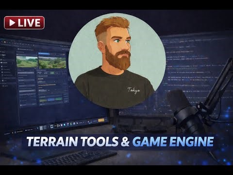 Live Game Engine Coding - TERRAIN & UI Tools C++ Game Engine Development / OpenGL.