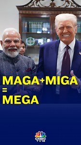 3K views · 61 reactions | "When America & India work together, MAGA plus MIGA becomes a 'MEGA partnership for prosperity'. Today, we have decided to double our trade by 2030," declared PM Modi while addressing a joint press conference with US President Donald Trump. #Watch #donaldtrump #maga #miga #mega #pmmodi #modimeetstrump #modiinusa #cnbctv18digital | CNBC-TV18 | Facebook