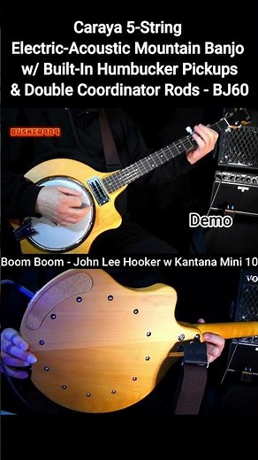 Boom Boom - John Lee Hooker - Caraya 5-String Electric-Acoustic Mountain Banjo Demo