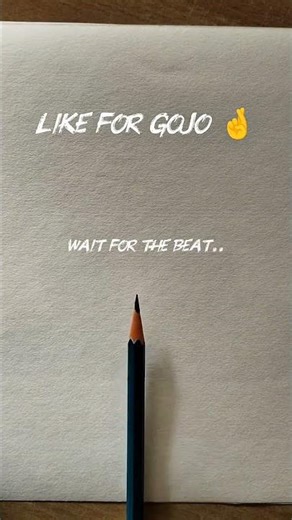 Draw gojo saturo 🤞 #animedrawing #drawing #gojo #gojosatoru #jujustukaisen