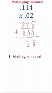 Multiplying Decimals with leading zeros | #math #decimals