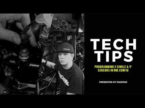 Programming 2 Racepak single air fuel sensors in one config