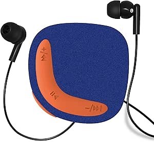 MP3 Music Player with Clip Built-in 8GB Flash Memory with Shuffle Function, Compact and Portable MP3 for Sports Ultra Light Design with Micro SD Card Slot(Blue)