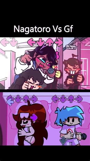 FNF Nagatoro VS GF riday Night Funkin' Mobile Game #shorts #fnf #funkyfriday #shortsfeed