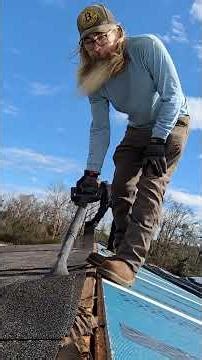 Peak #roof #shingles #diy #farmlife #farm #farming #farmer #renovation #demo #fix #youtubeshorts