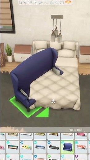 Custom Headboard for Seasons Bed: Sims 4 Quick Tips Build Tutorial and Hacks #Shorts #Shorts30