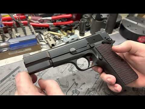 Browning Hi-Power Lightweight Alloy Frame with Two Tone Graphite Black Cerakote