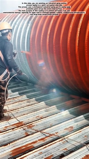 Large Steel Pipe Painting! #shorts