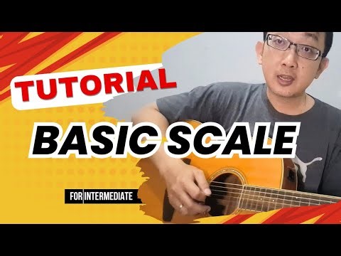 Guitar lesson. How play basic scale for beginner