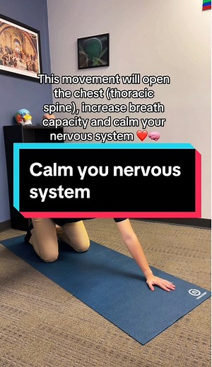 Follow for daily nervous system tip!#nervoussystemregulation #calmyourmind #breathcapacity #chestopening | Dr TPang